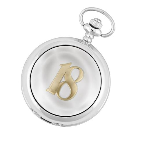 1898Q/SS No 18 Quartz Pocket watch