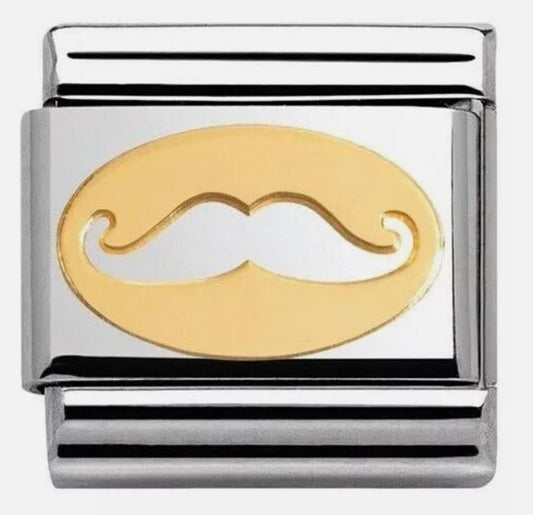 Nomination Classic 18K Madame Monsieur Moustache Charm 030162/09