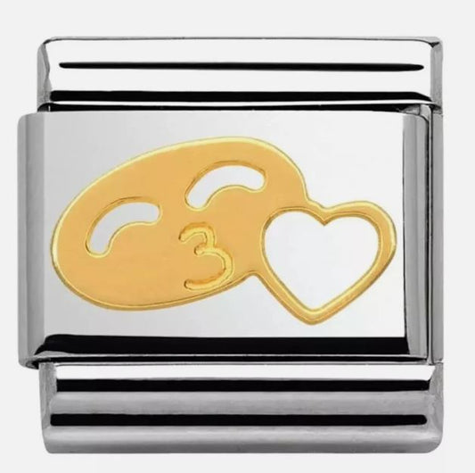 Nomination Classic 18K Valentine/Boy & Heart Charm 030161/06