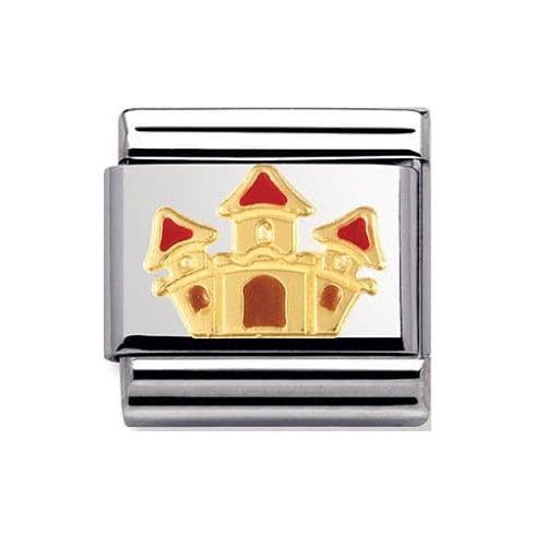 Nomination Classic 18K Gold and Enamel Fairytale Castle Charm 030272/17