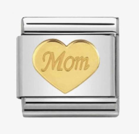 Nomination Classic 18K Symbols Mom Heart Charm 030162/37