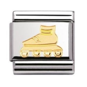 Nomination Classic 18K Gold Rollerblade/Rollerskate Charm 030106/06