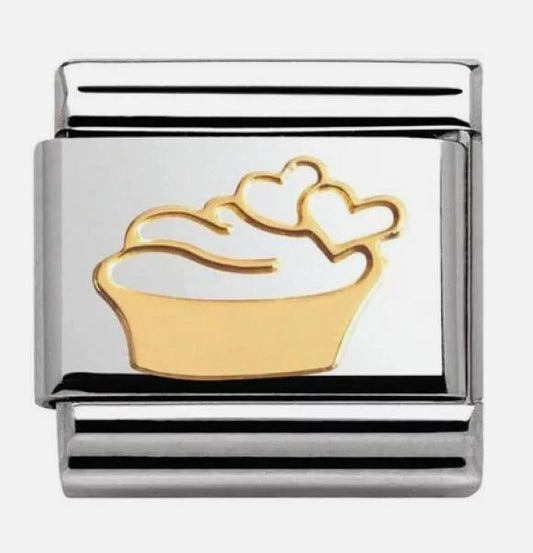 Nomination Classic 18K Gold Madame Monsieur Cake Charm 030162/02