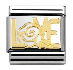 Nomination Classic 18K Love With Rose Charm 030121/24