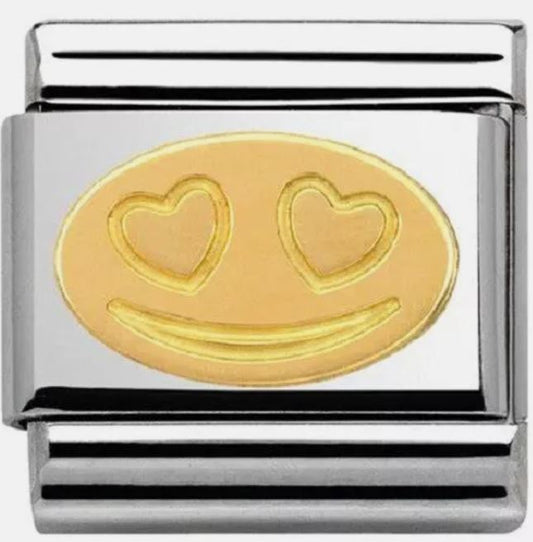 Nomination Classic 18K In Love Smile Charm 030161/02