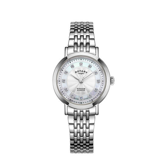 LB05420/41/D Rotary Ladies Windsor Diamond set Dial S/S bracelet watch