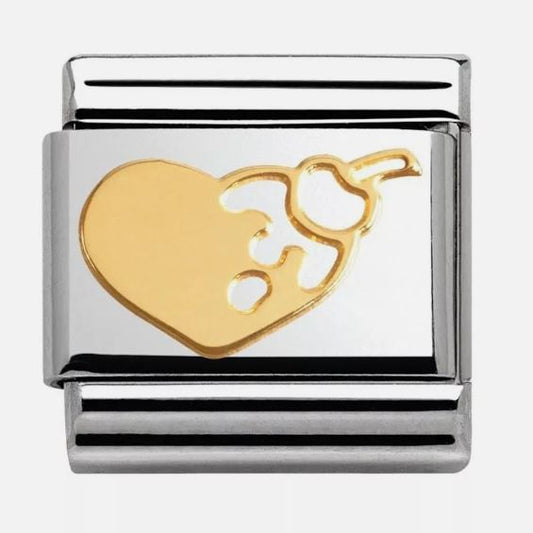 Nomination Classic 18K Gold Cookie Heart 030162/04