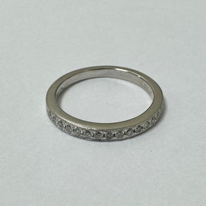 Platinum Diamond Half Eternity Ring - Pre Loved Ref PLR113