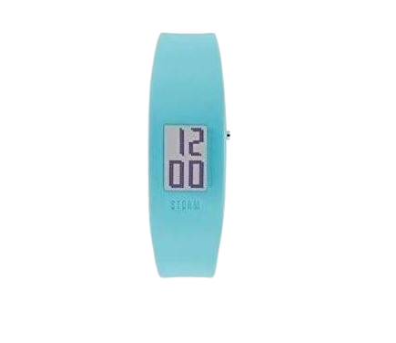 47078/AQ Storm Digi Aqua Silicone strap watch