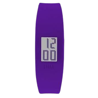 47078/P Storm Digi Purple Silicone strap watch