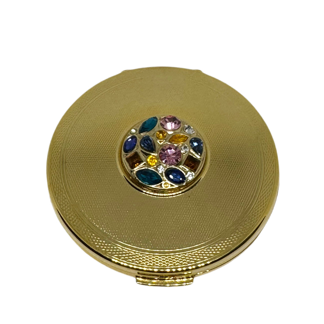 Stratton 6181287 gold Plated Stone Set Double Compact mirror £30