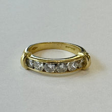 Load image into Gallery viewer, 18ct Yellow Gold 6 Diamond Eternity Style Ring Pre-Loved Ref PLR101
