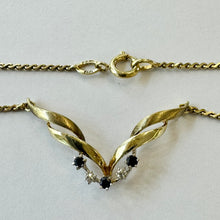 Load image into Gallery viewer, 9ct Yellow Sapphires and Diamonds Pendant And Chain Pre Loved Ref PLP37
