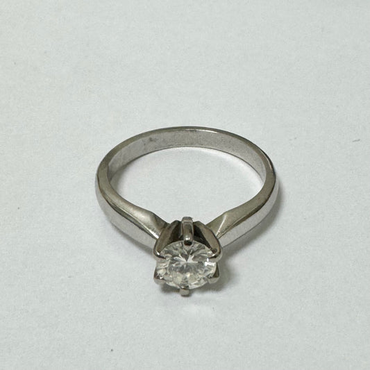 Platinum & Diamond Solitaire Ring  - Pre-Loved Ref PLR61