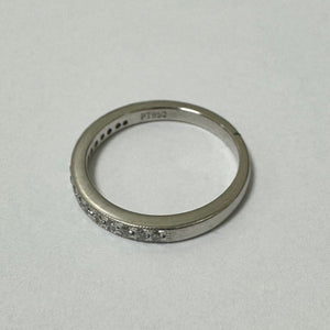 Platinum Diamond Half Eternity Ring - Pre Loved Ref PLR112