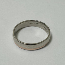 Load image into Gallery viewer, Platinum and 9ct Rose Gold Two-Tone Wedding Ring - Pre-Loved Ref PLR111
