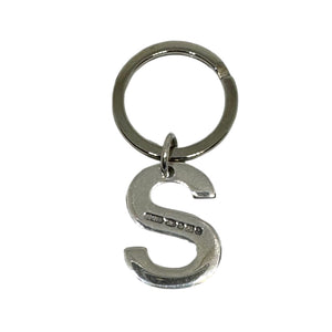 9226 Sterling Silver Initial S Key Ring