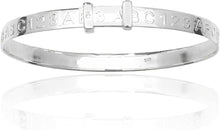 Load image into Gallery viewer, 9474 Child&#39;s Sterling Silver 123ABC Expanding Bangle
