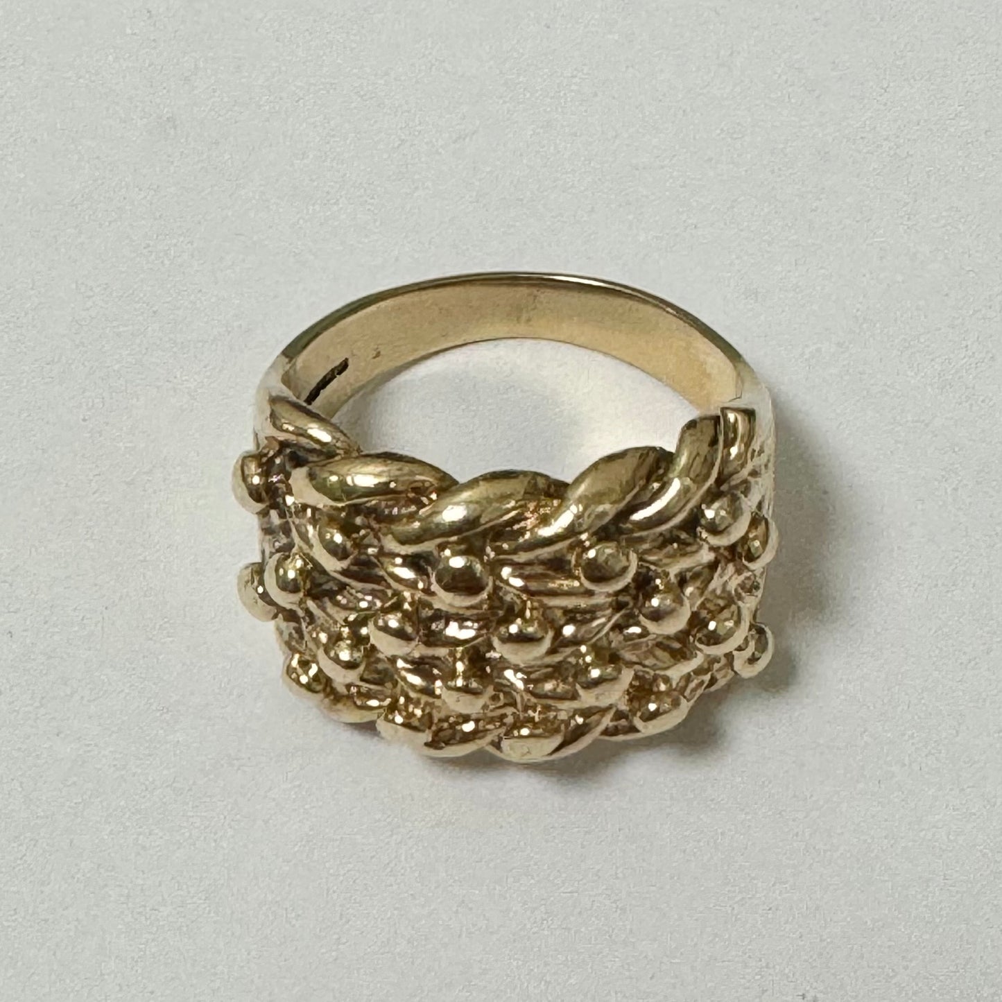 9ct Yellow Gold Keeper ring 14.5g  - Pre-Loved Ref PLR88