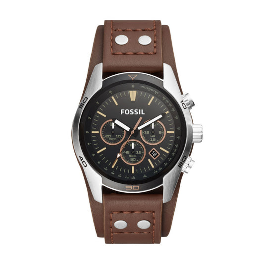 CH2891 Fossil Coachman Chronograph Brown Leather Gents Watch