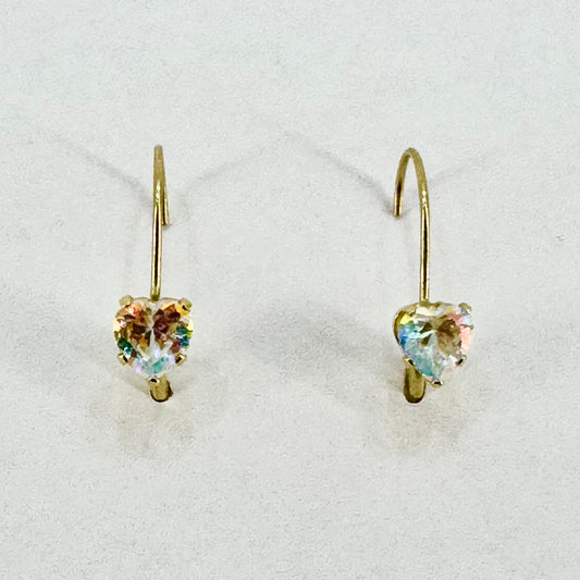 Yellow Gold Stone Set Earrings Pre Loved