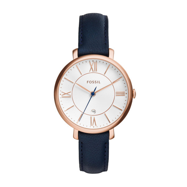 ES3843 FOSSIL Jacqueline Navy Leather Watch