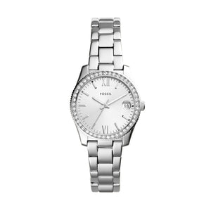 Fossil Ladies Scarlette 2 tone CZ set bracelet watch ES4317