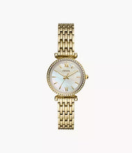 Load image into Gallery viewer, ES4735 Three-Hand Gold-Tone Stainless-Steel Mother of Pearl Face Watch
