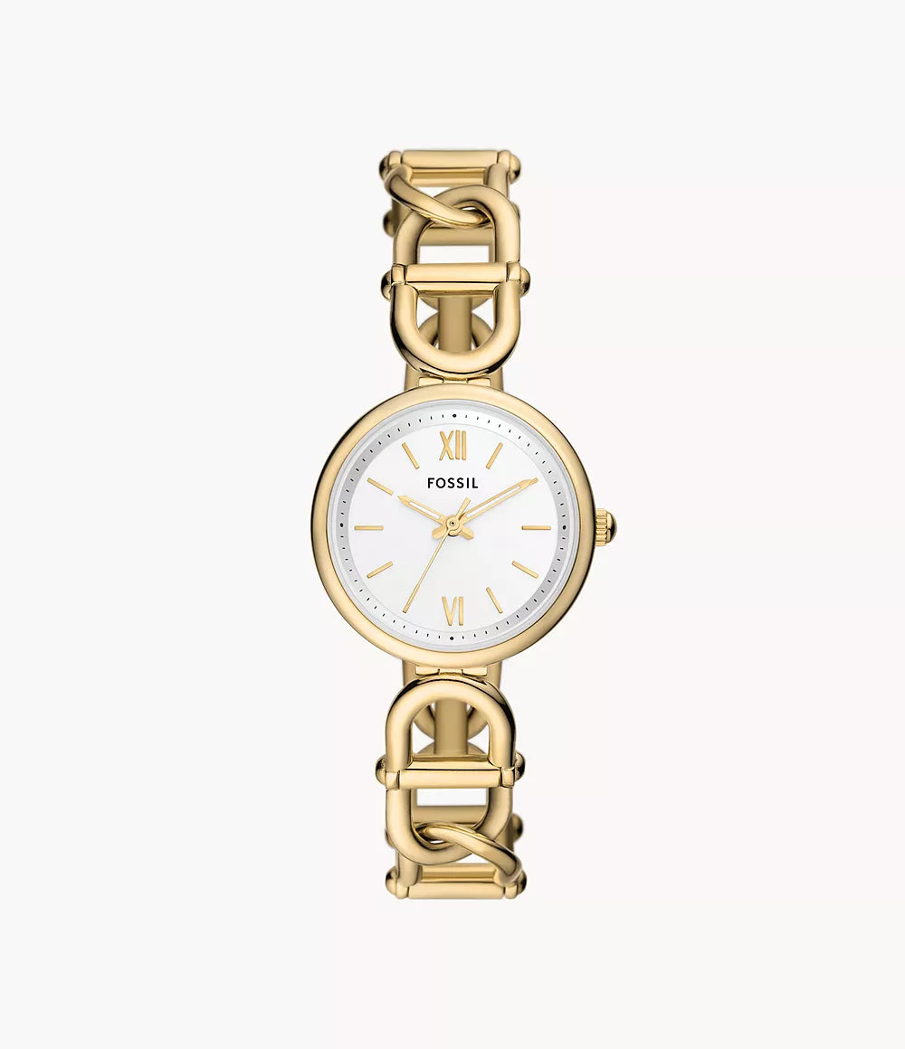 ES5272 Carlie Three-Hand Gold-Tone Stainless Steel Watch