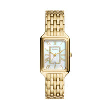 Load image into Gallery viewer, FOSSIL  Raquel Three-Hand Date Gold Plated Stainless Steel Watch ES5304
