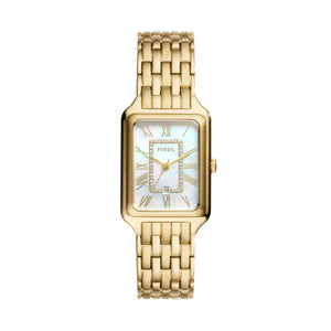 FOSSIL  Raquel Three-Hand Date Gold Plated Stainless Steel Watch ES5304