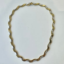 Load image into Gallery viewer, 9ct 2 Tone Yellow and White Gold Fancy Link Necklet Pre-Loved
