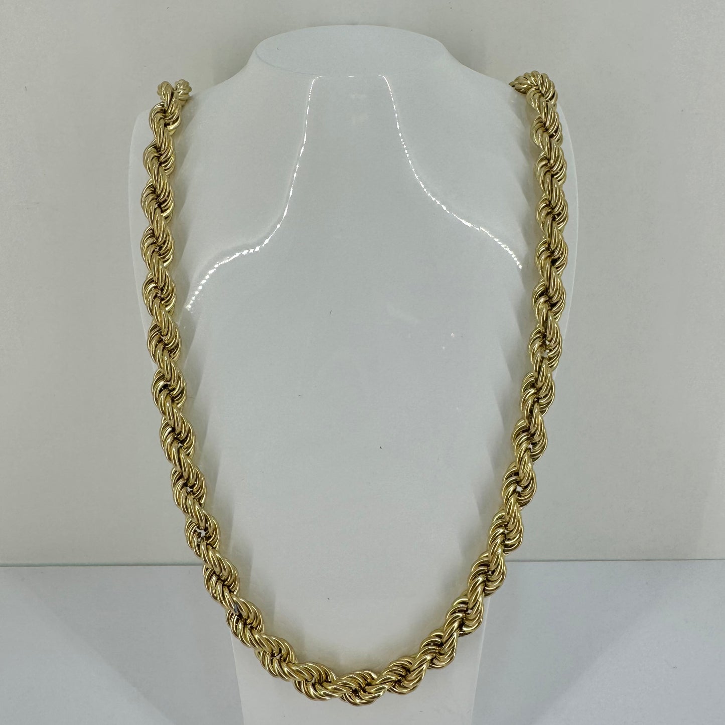 9ct Yellow Gold Rope Style Chain Pre Loved