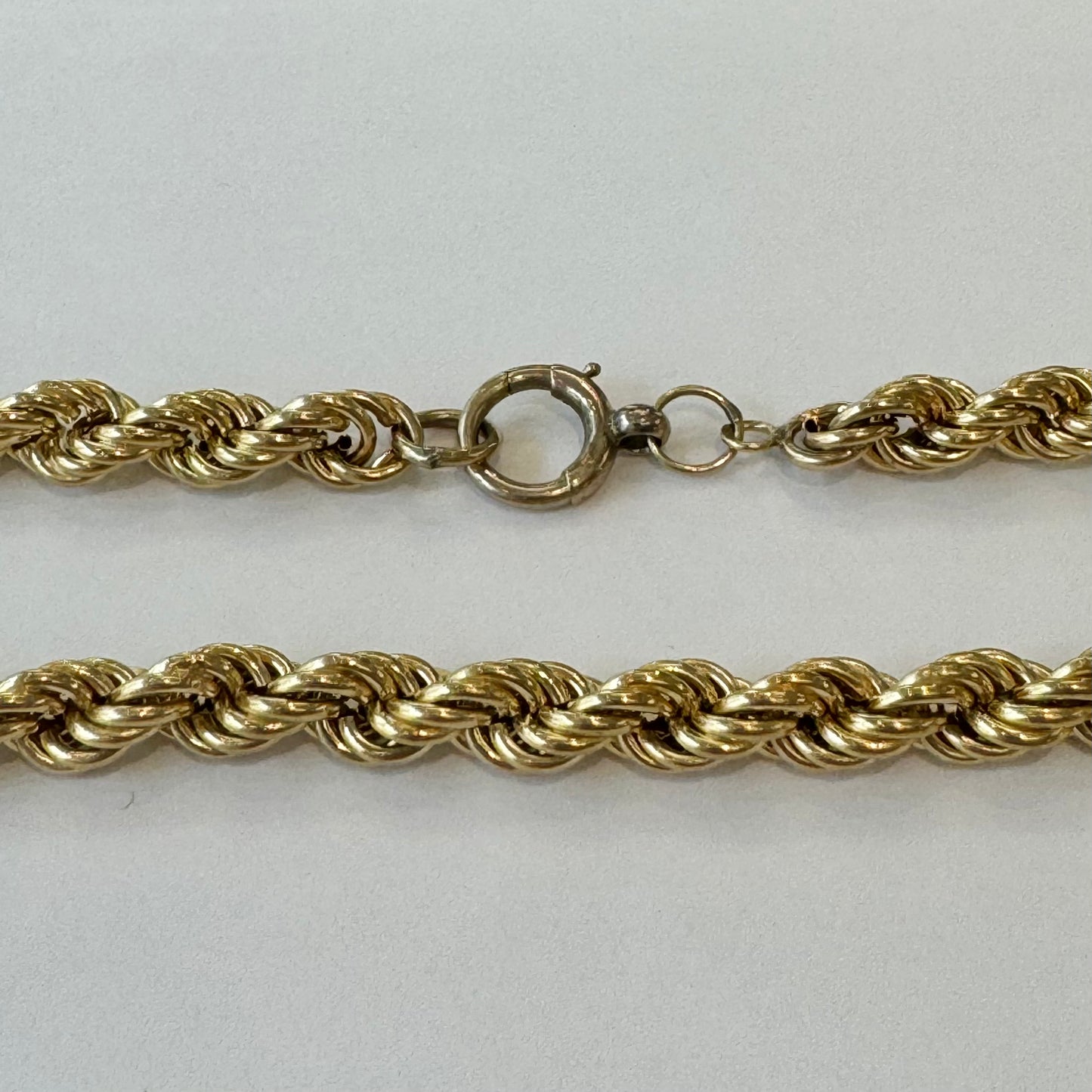 9ct Yellow Gold Rope Style Chain Pre Loved