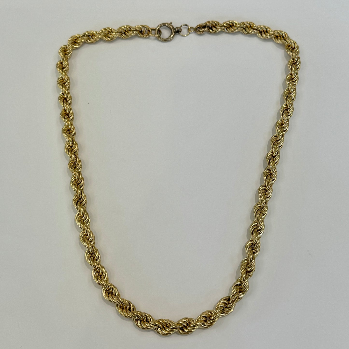 9ct Yellow Gold Rope Style Chain Pre Loved