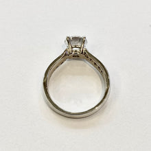 Load image into Gallery viewer, 18ct White Gold Lab Grown 1.40ct Round Brilliant Cut Diamond Ring With Diamond Set Shoulders
