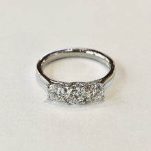 Load image into Gallery viewer, Platinum Lab Grown 1.18ct Round Brilliant Cut Diamond Trilogy Ring
