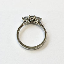 Load image into Gallery viewer, Platinum Lab Grown 1.18ct Round Brilliant Cut Diamond Trilogy Ring
