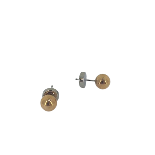 JF01307 Fossil Stainless Steel Rose gold plated Ball Stud earrings