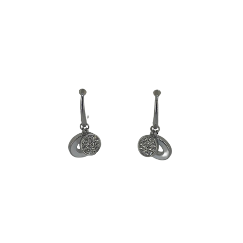 JF03140040 Fossil MOP and Crystal Set Drop Earrings