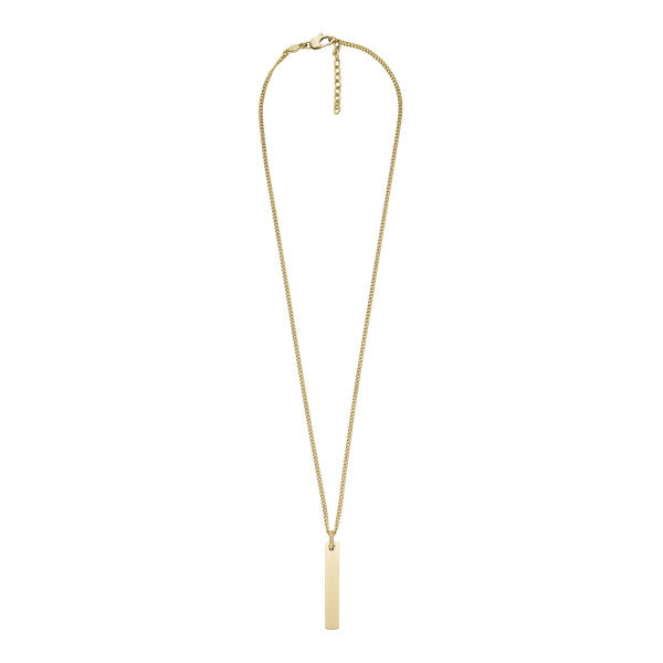 JF04464710 Fossil Drew Gold-Tone Stainless Steel Chain Necklace