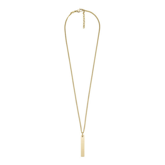 JF04464710 Fossil Drew Gold-Tone Stainless Steel Chain Necklace