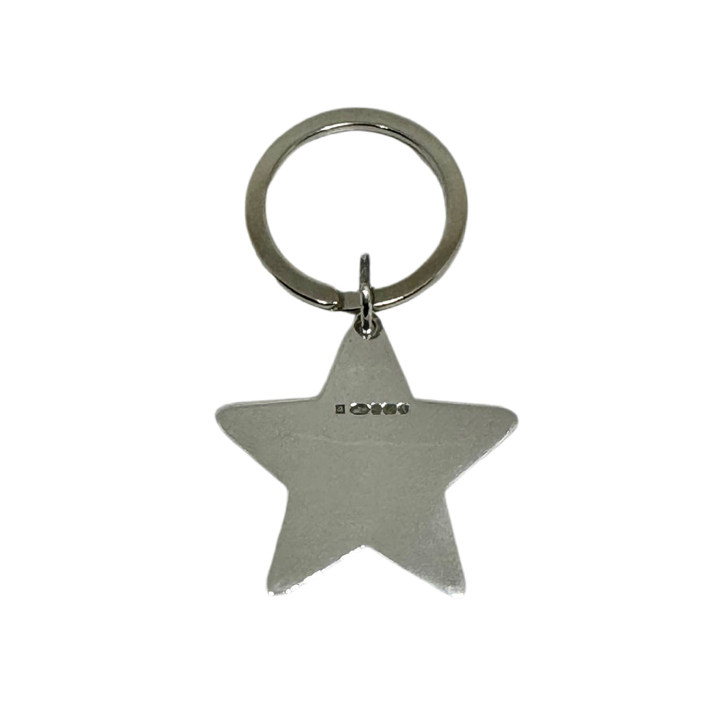 KK5 Silver Star Key Ring