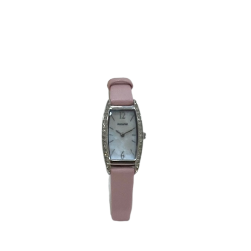 LS243P Accurist Ladies Pink Leather Bracelet Watch