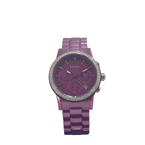 NY8323 DKNY Ladies Purple Aluminium Multi Function Bracelet Watch £165