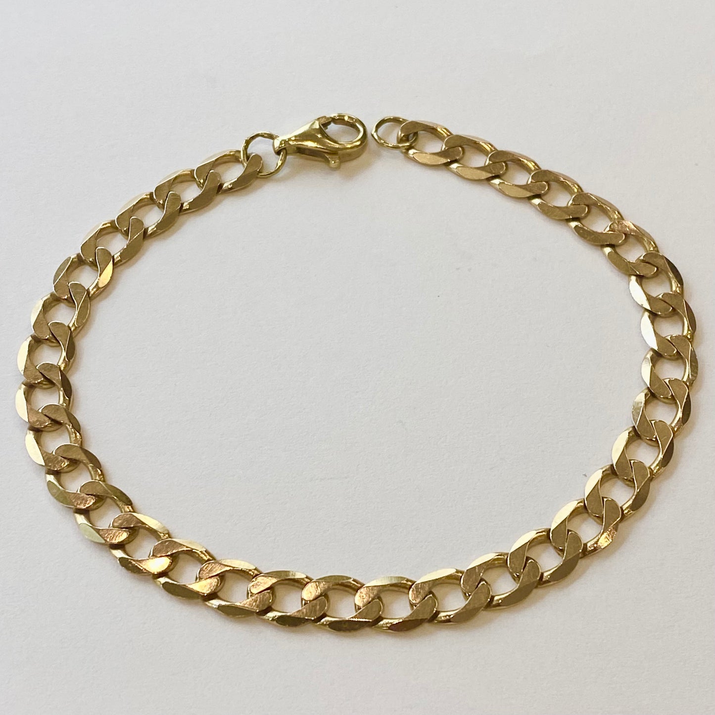 9ct Yellow Gold Curb Bracelet Pre-Loved