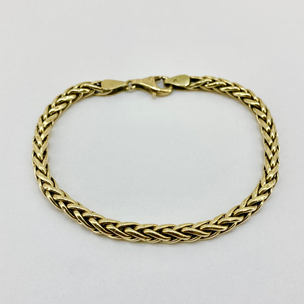 9ct Yellow Gold Fancy Link Bracelet Pre Loved