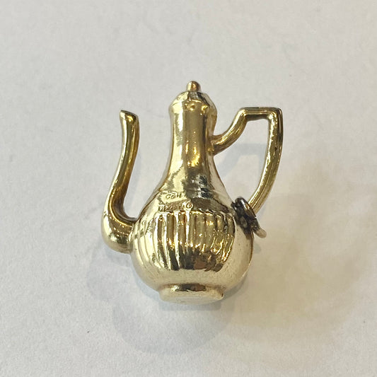 PLCH07 Pre-Loved 9ct Coffee Pot  pendant charm 1.9 grms