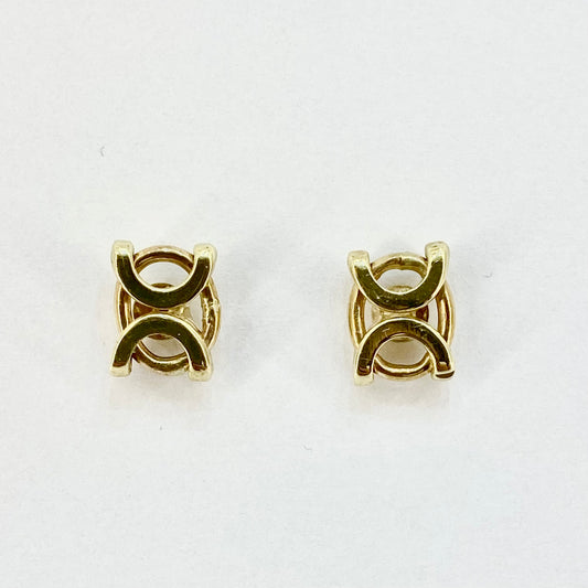 9ct Yellow Gold Stud Earrings Pre Loved Ref PLE42