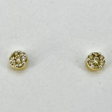 Load image into Gallery viewer, 18ct Yellow Gold Diamond Set Stud Earrings Pre Loved
